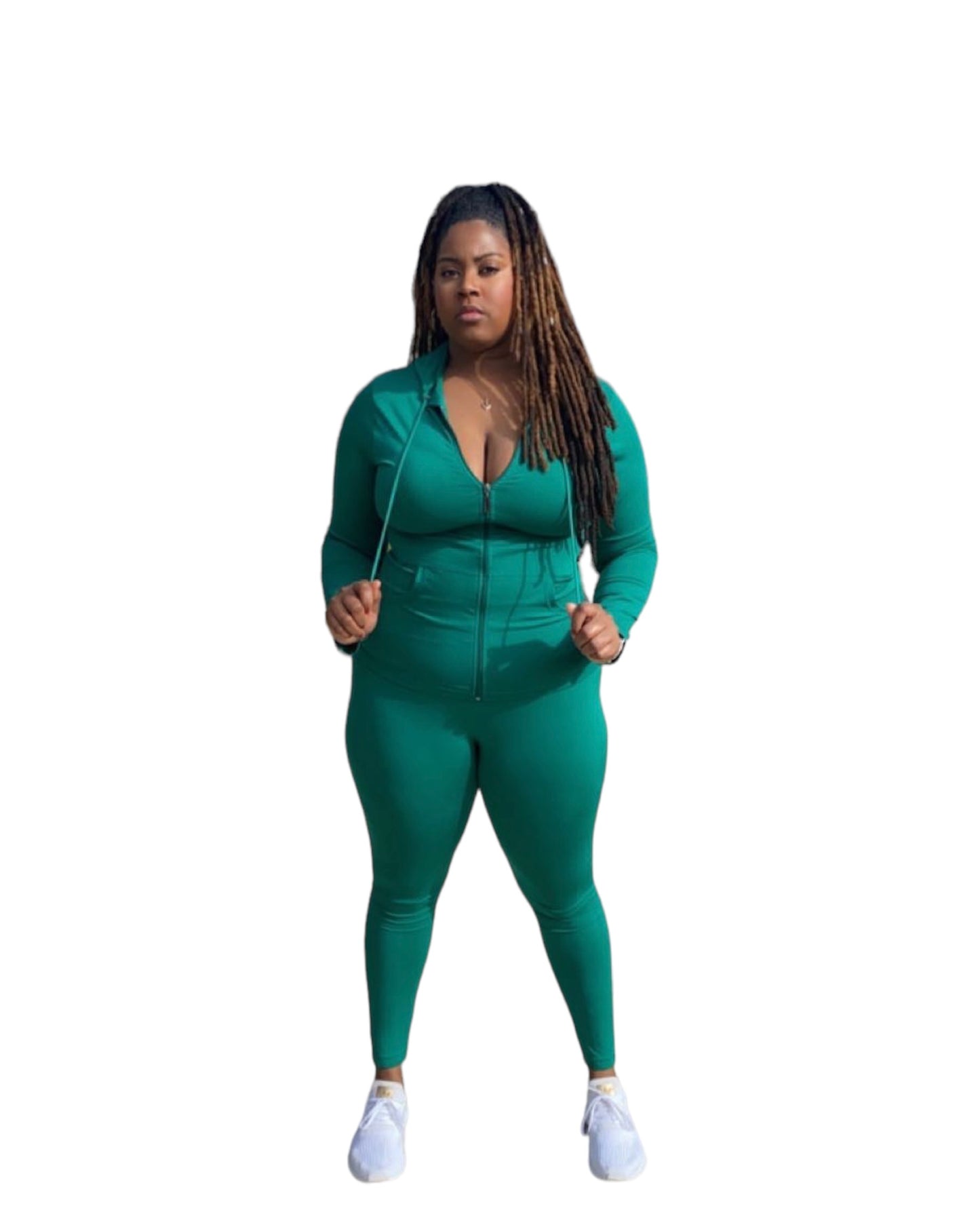 Long sleeve Hooded Sweat Pants track Suits 2 piece Jogger set